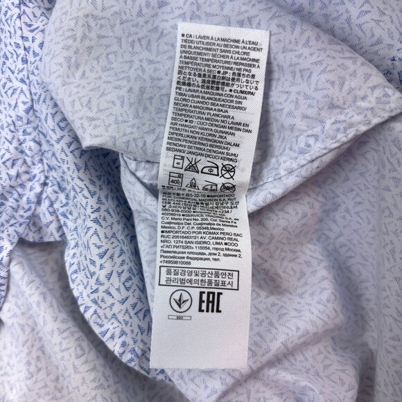 Banana Republic Camden Shirt Button Down Short Sleeve 078 Wash Custom Mens L - Picture 6 of 8